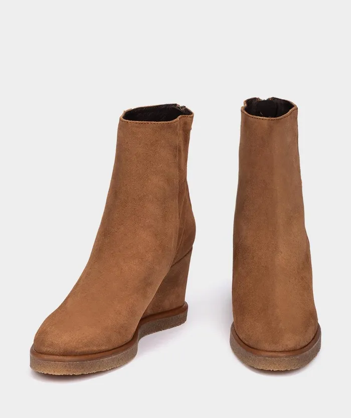 Pedro Miralles Ankle Boots RESEAU Velour Cuoio 8211 Woman Pedro Miralles Ankle Boots RESEAU Velour Cuoio 8211 Woman