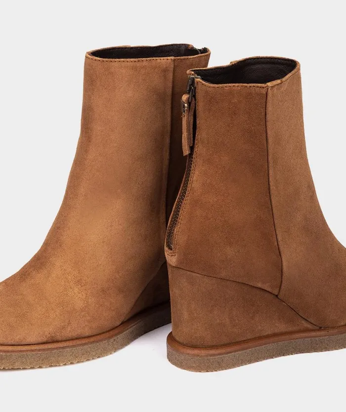 Pedro Miralles Ankle Boots RESEAU Velour Cuoio 8211 Woman Pedro Miralles Ankle Boots RESEAU Velour Cuoio 8211 Woman