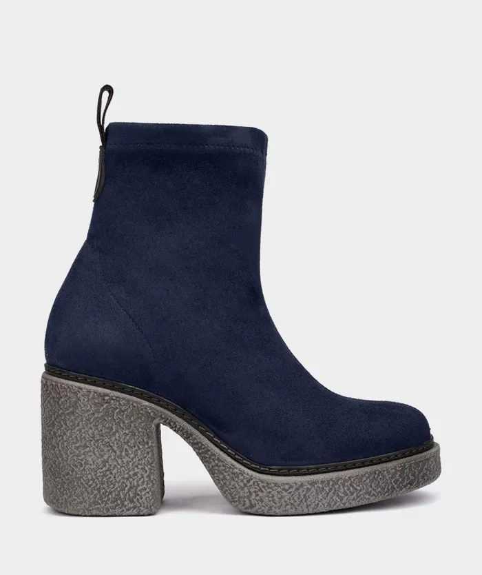 Pedro Miralles Ankle Boots RONCESVALLES Ante Strech Navy 8211 Woman
