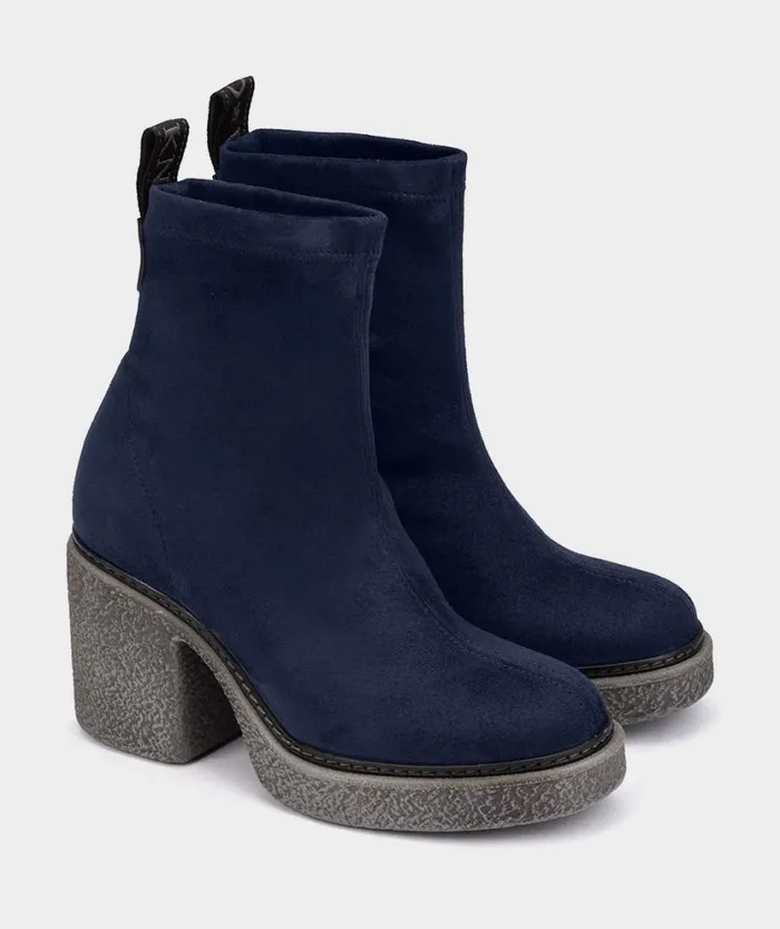 Pedro Miralles Ankle Boots RONCESVALLES Ante Strech Navy 8211 Woman Pedro Miralles Ankle Boots RONCESVALLES Ante Strech Navy 8211 Woman