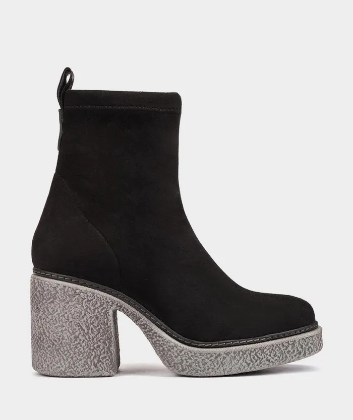 Pedro Miralles Ankle Boots RONCESVALLES Ante Strech Negro 8211 Woman