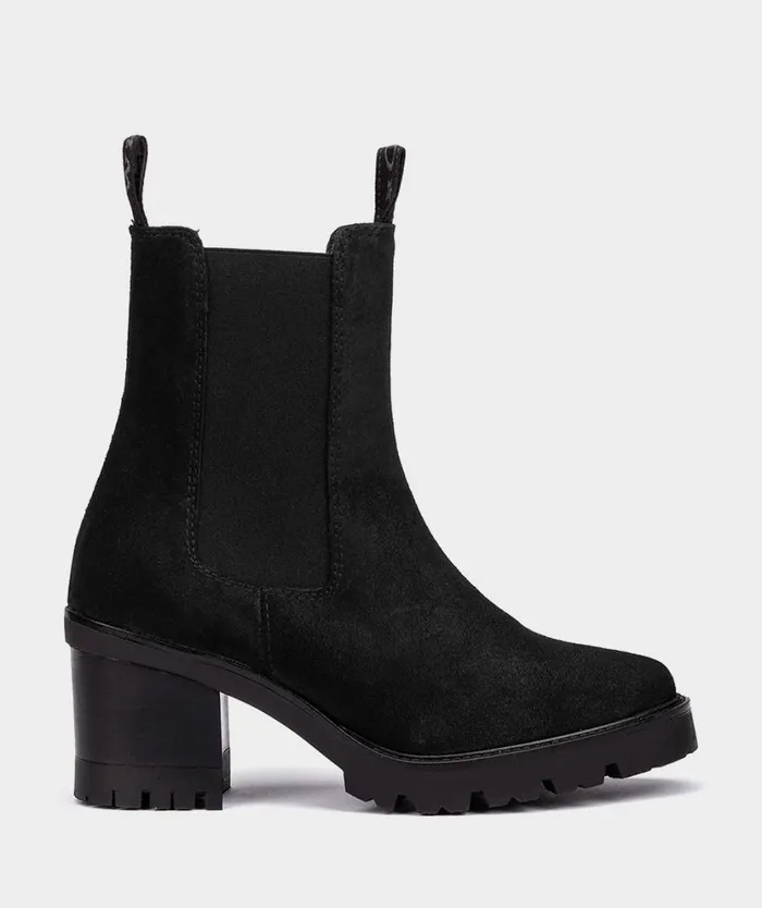 Pedro Miralles Ankle Boots SAINT MICHEL Velour Negro 8211 Woman