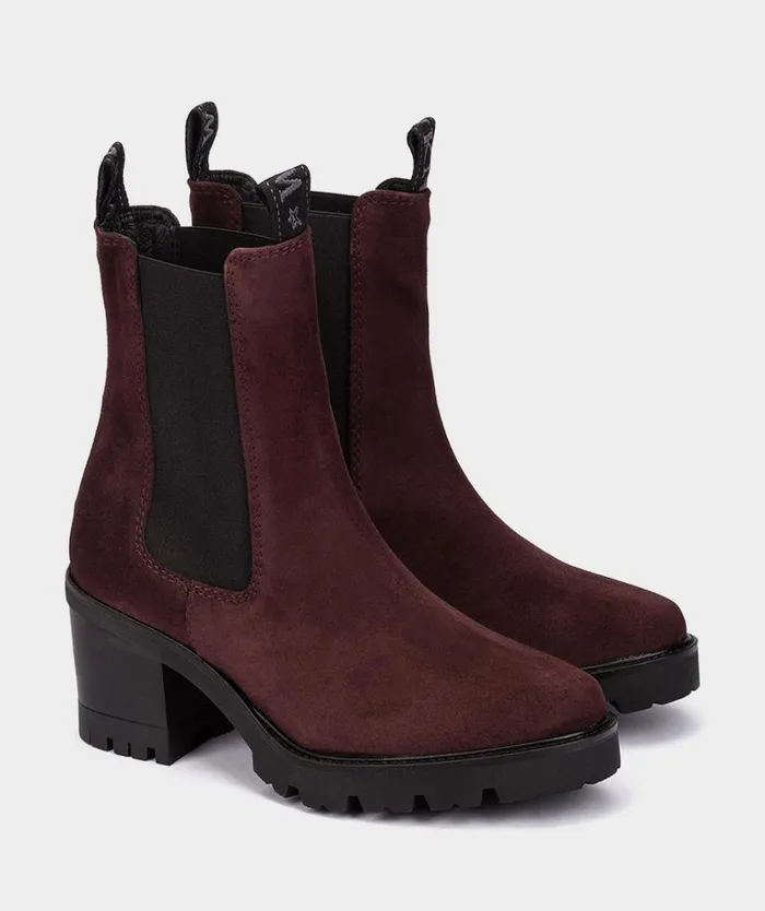 Pedro Miralles Ankle Boots SAINT MICHEL Velour Vino 8211 Woman Pedro Miralles Ankle Boots SAINT MICHEL Velour Vino 8211 Woman