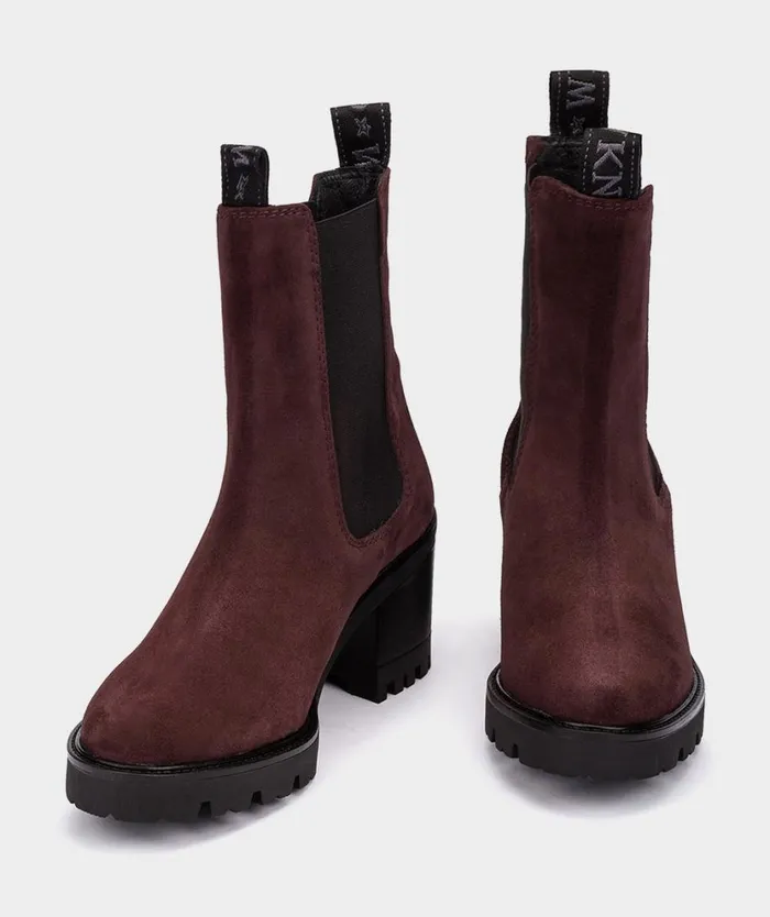 Pedro Miralles Ankle Boots SAINT MICHEL Velour Vino 8211 Woman Pedro Miralles Ankle Boots SAINT MICHEL Velour Vino 8211 Woman