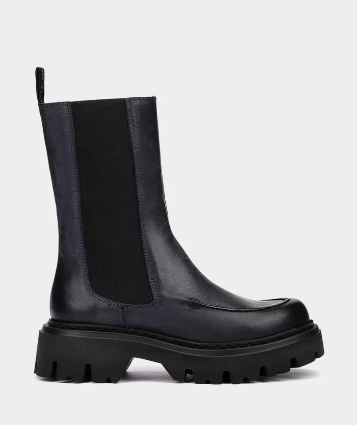 Pedro Miralles Ankle Boots SHANGHI Madras Marino 8211 Woman Pedro Miralles Ankle Boots SHANGHI Madras Marino 8211 Woman