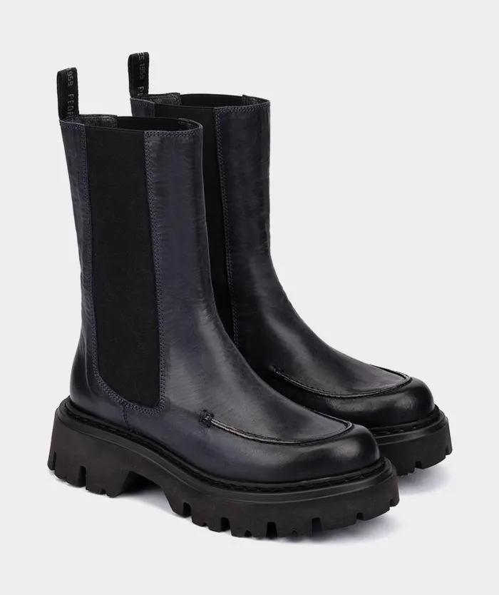 Pedro Miralles Ankle Boots SHANGHI Madras Marino 8211 Woman Pedro Miralles Ankle Boots SHANGHI Madras Marino 8211 Woman
