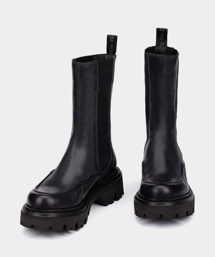 Pedro Miralles Ankle Boots SHANGHI Madras Marino 8211 Woman Pedro Miralles Ankle Boots SHANGHI Madras Marino 8211 Woman