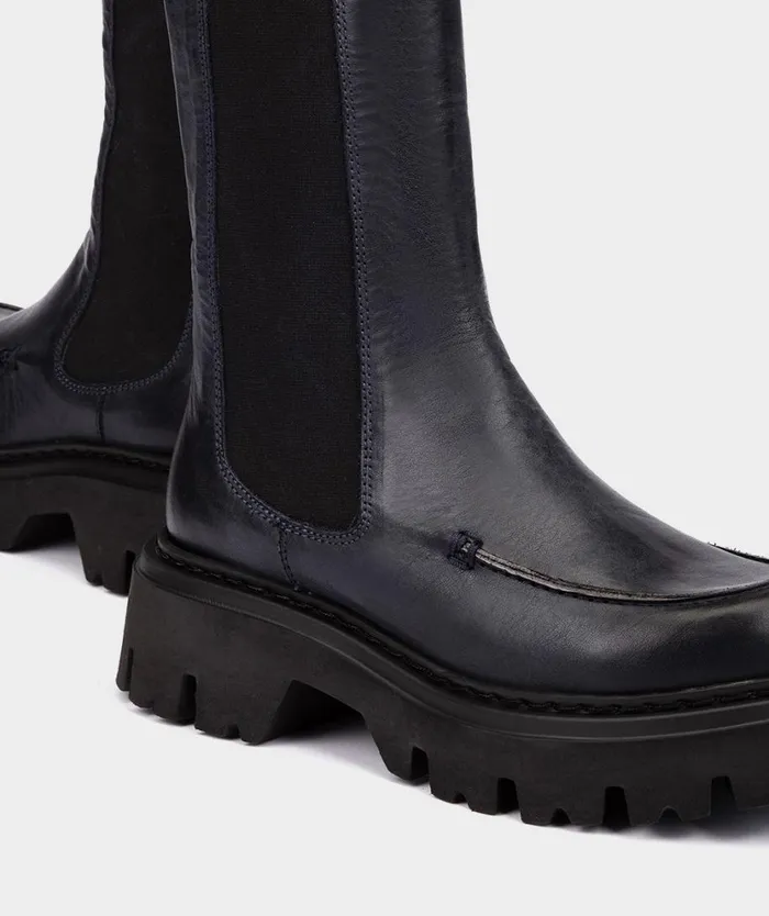 Pedro Miralles Ankle Boots SHANGHI Madras Marino 8211 Woman Pedro Miralles Ankle Boots SHANGHI Madras Marino 8211 Woman