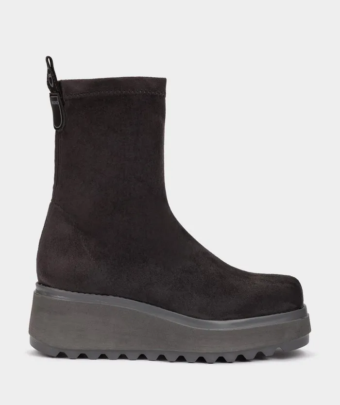 Pedro Miralles Ankle Boots TIERRENO Ante Strech Asfalto 8211 Woman