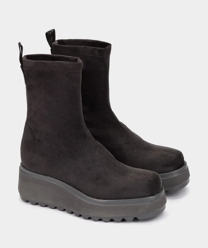 Pedro Miralles Ankle Boots TIERRENO Ante Strech Asfalto 8211 Woman Pedro Miralles Ankle Boots TIERRENO Ante Strech Asfalto 8211 Woman