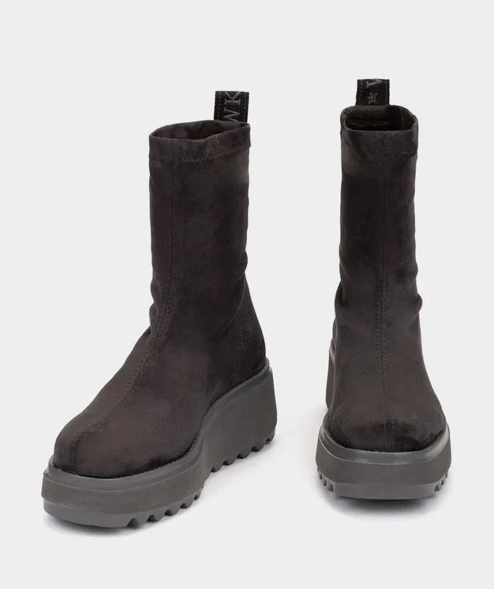 Pedro Miralles Ankle Boots TIERRENO Ante Strech Asfalto 8211 Woman Pedro Miralles Ankle Boots TIERRENO Ante Strech Asfalto 8211 Woman