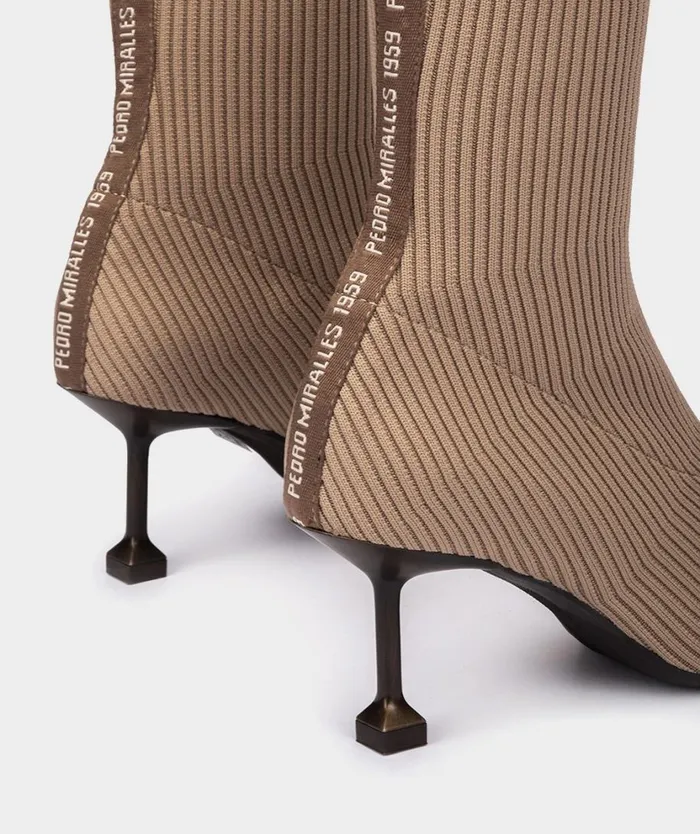 Pedro Miralles Ankle Boots TONNARELLO Sock Camel 8211 Woman Pedro Miralles Ankle Boots TONNARELLO Sock Camel 8211 Woman