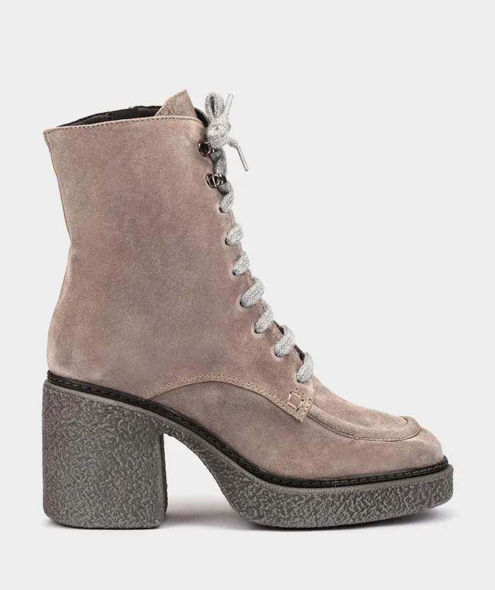 Pedro Miralles Ankle Boots TORLA Velour Peltro 8211 Woman