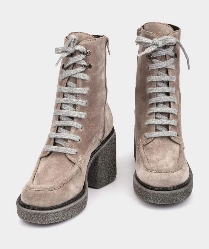 Pedro Miralles Ankle Boots TORLA Velour Peltro 8211 Woman Pedro Miralles Ankle Boots TORLA Velour Peltro 8211 Woman