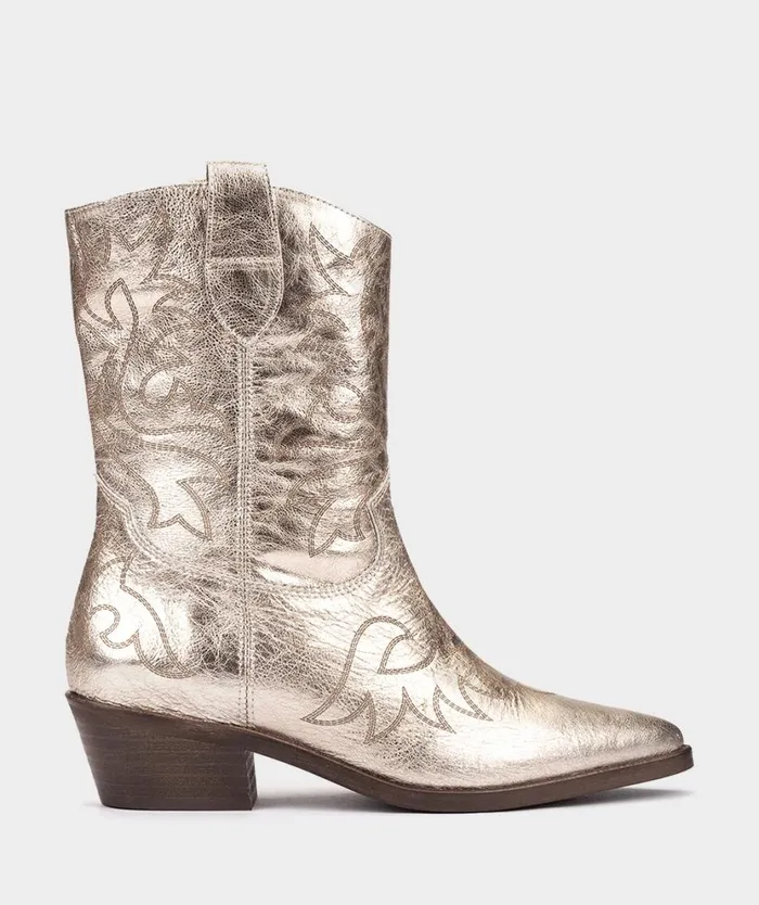 Pedro Miralles Ankle Boots VIRGINIA Cristal Metal Platino 8211 Woman Pedro Miralles Ankle Boots VIRGINIA Cristal Metal Platino 8211 Woman