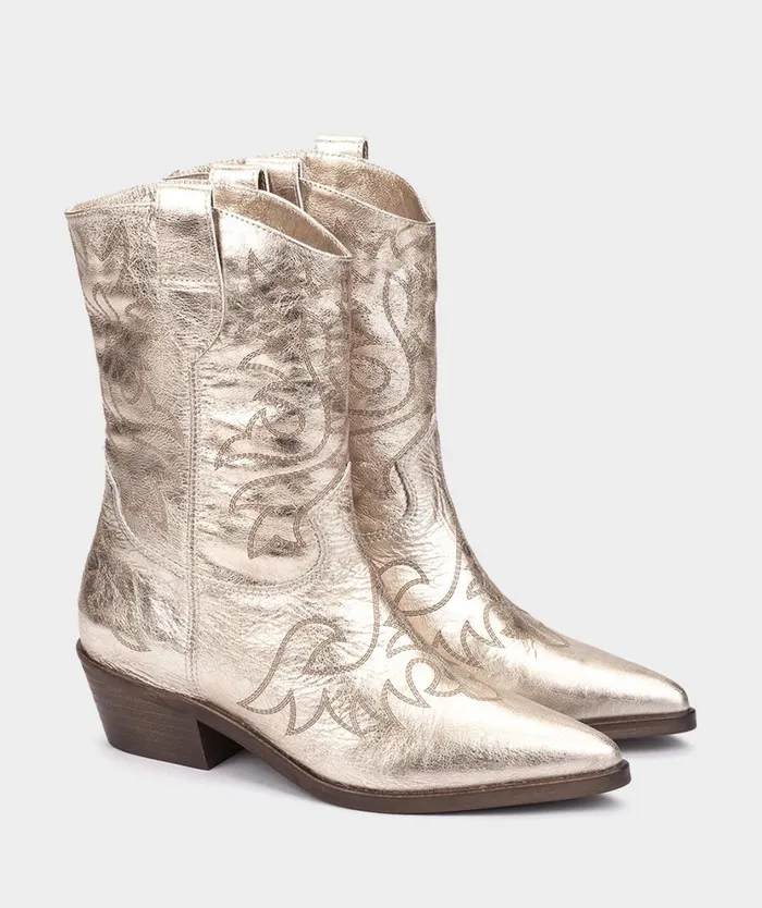 Pedro Miralles Ankle Boots VIRGINIA Cristal Metal Platino 8211 Woman Pedro Miralles Ankle Boots VIRGINIA Cristal Metal Platino 8211 Woman