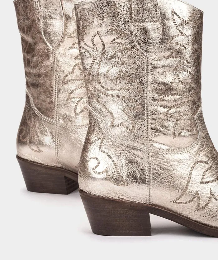 Pedro Miralles Ankle Boots VIRGINIA Cristal Metal Platino 8211 Woman Pedro Miralles Ankle Boots VIRGINIA Cristal Metal Platino 8211 Woman
