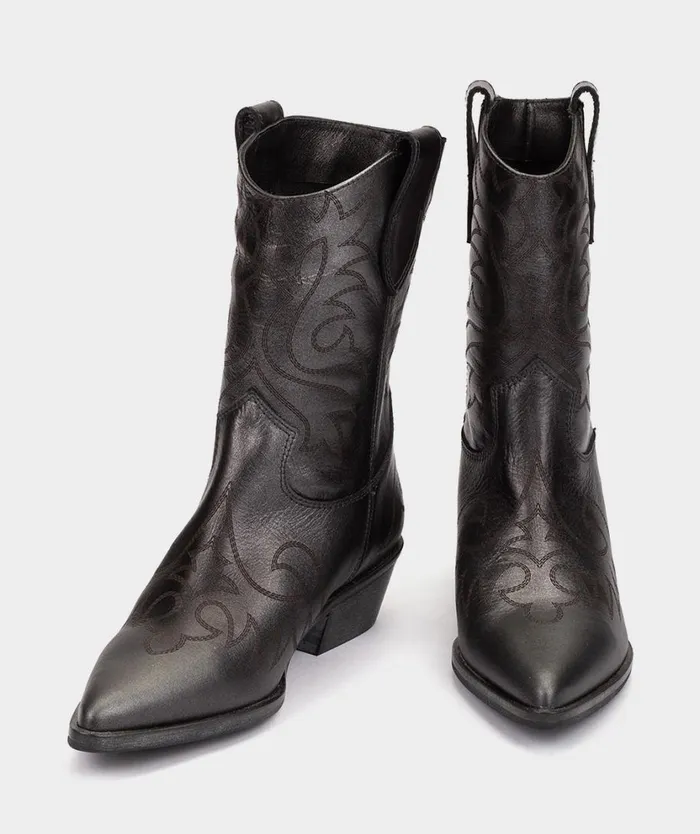 Pedro Miralles Ankle Boots VIRGINIA Nacar Negro 8211 Woman Pedro Miralles Ankle Boots VIRGINIA Nacar Negro 8211 Woman