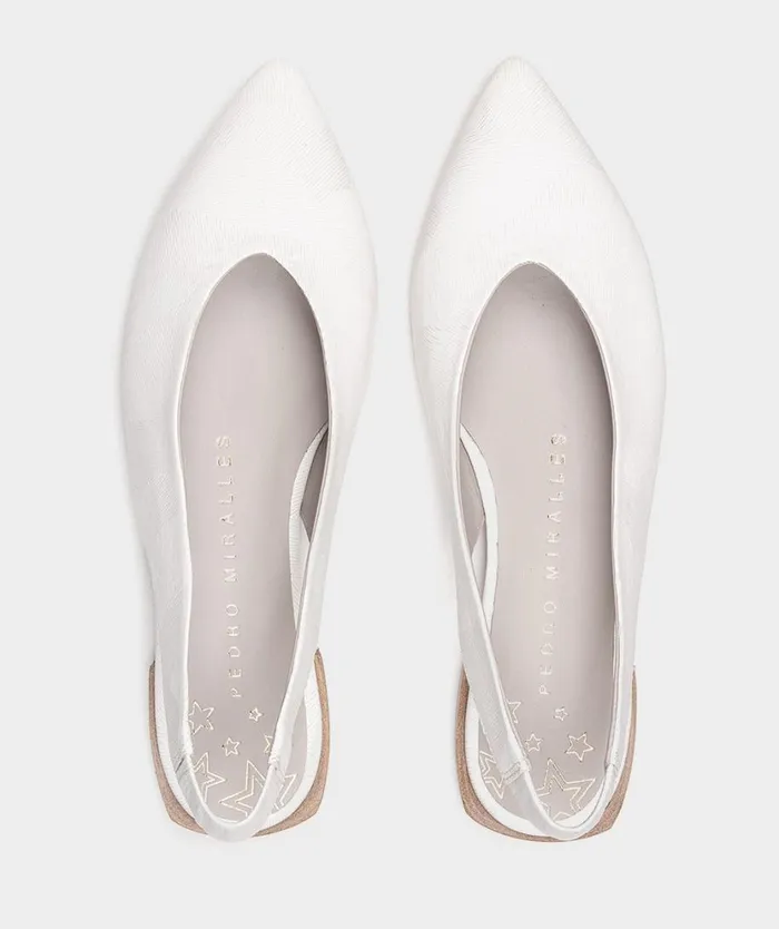 Pedro Miralles Ballet Flats PALMA Mercurio Bianco 8211 Woman Pedro Miralles Ballet Flats PALMA Mercurio Bianco 8211 Woman