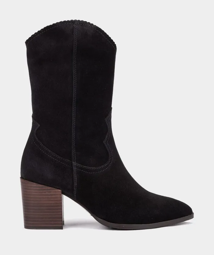 Pedro Miralles Boots ARKANSAS Velour Navy 8211 Woman