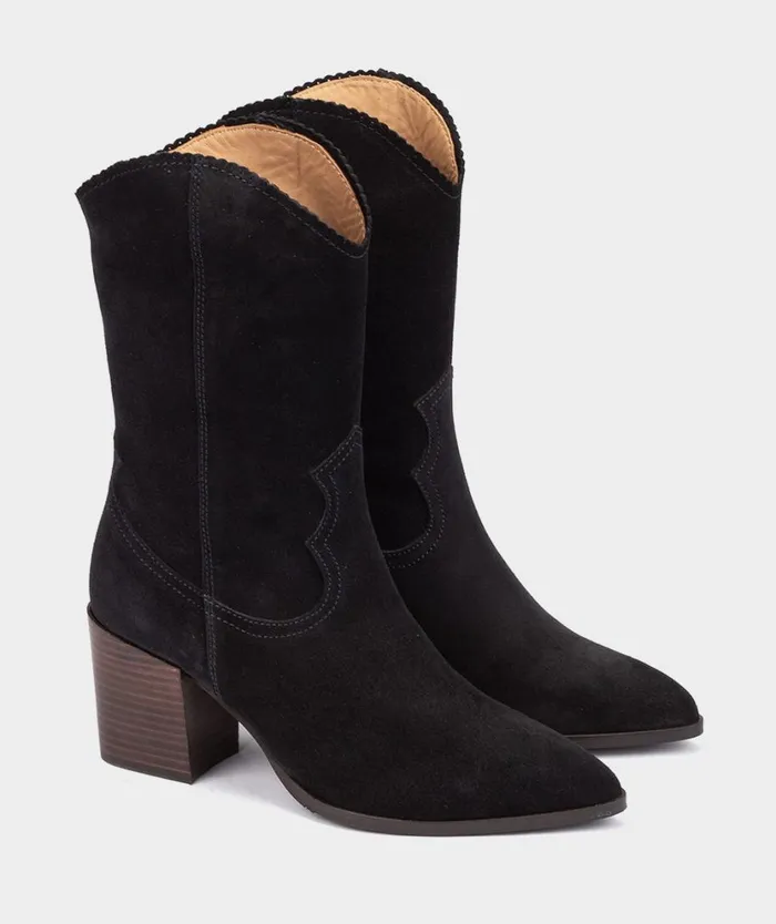 Pedro Miralles Boots ARKANSAS Velour Navy 8211 Woman Pedro Miralles Boots ARKANSAS Velour Navy 8211 Woman