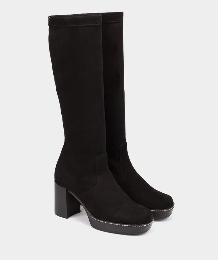 Pedro Miralles Boots BASILEA Ante Strech Negro 8211 Woman Pedro Miralles Boots BASILEA Ante Strech Negro 8211 Woman