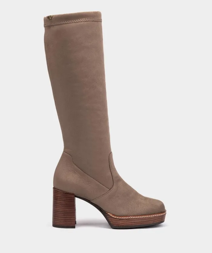 Pedro Miralles Boots BASILEA Ante Strech Taupe 8211 Woman