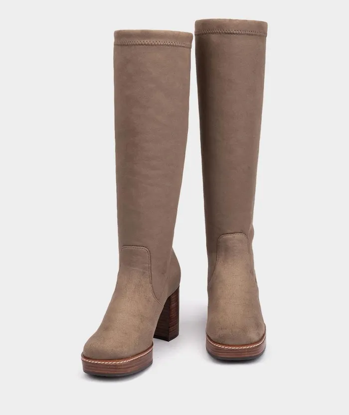 Pedro Miralles Boots BASILEA Ante Strech Taupe 8211 Woman Pedro Miralles Boots BASILEA Ante Strech Taupe 8211 Woman