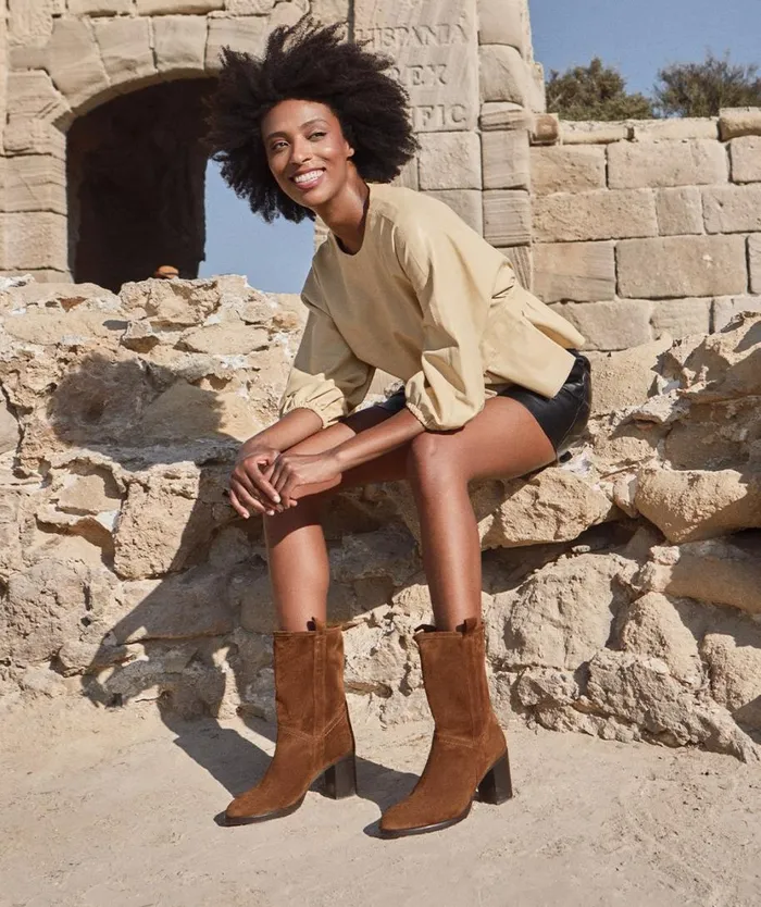 Pedro Miralles Boots BISU Velour Tabaco 8211 Woman