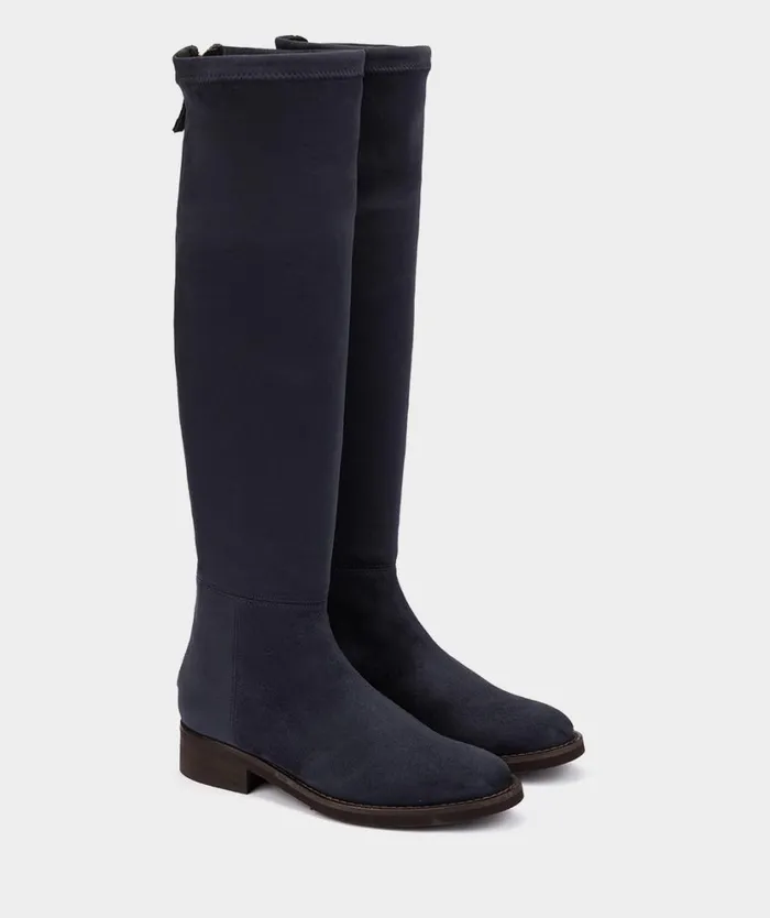 Pedro Miralles Boots BULNES Ante Strech Navy 8211 Woman Pedro Miralles Boots BULNES Ante Strech Navy 8211 Woman