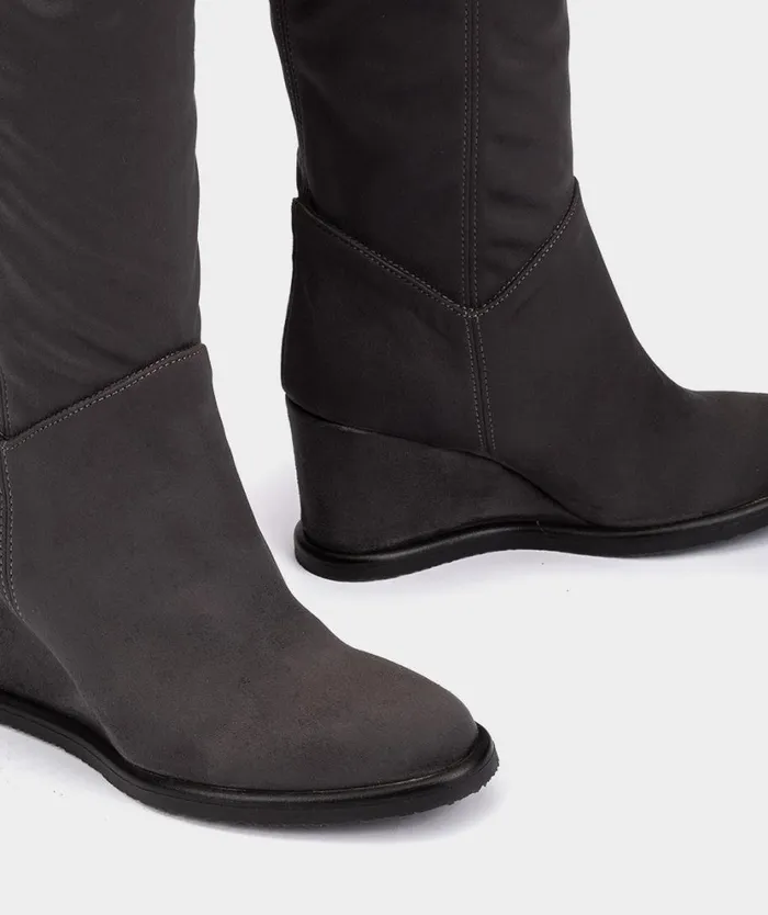 Pedro Miralles Boots ERITREA Ante Strech Asfalto 8211 Woman Pedro Miralles Boots ERITREA Ante Strech Asfalto 8211 Woman