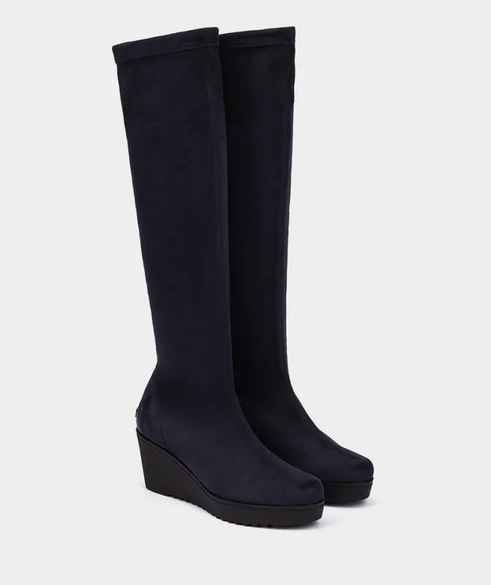 Pedro Miralles Boots GRAZALEMA Ante Strech Navy 8211 Woman Pedro Miralles Boots GRAZALEMA Ante Strech Navy 8211 Woman