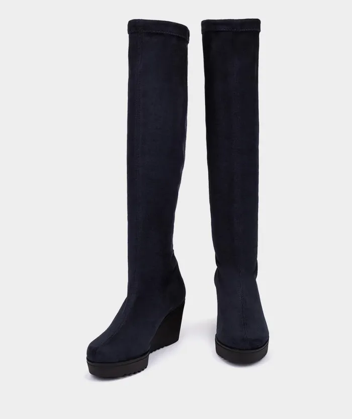 Pedro Miralles Boots GRAZALEMA Ante Strech Navy 8211 Woman Pedro Miralles Boots GRAZALEMA Ante Strech Navy 8211 Woman