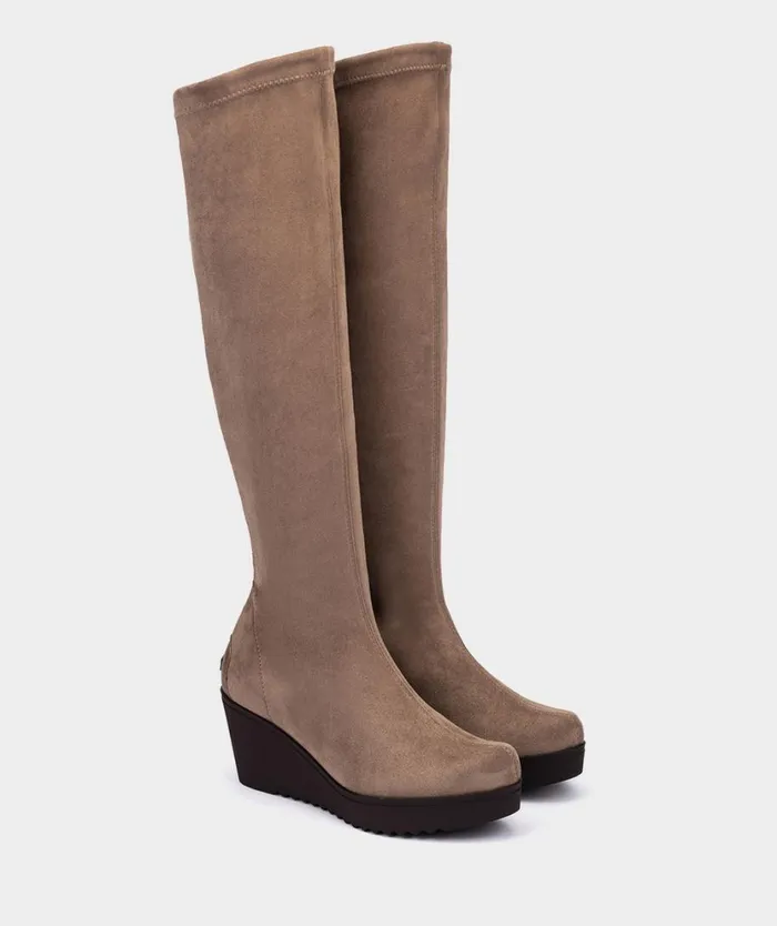 Pedro Miralles Boots GRAZALEMA Ante Strech Taupe 8211 Woman Pedro Miralles Boots GRAZALEMA Ante Strech Taupe 8211 Woman