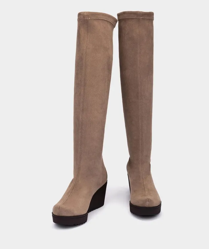 Pedro Miralles Boots GRAZALEMA Ante Strech Taupe 8211 Woman Pedro Miralles Boots GRAZALEMA Ante Strech Taupe 8211 Woman