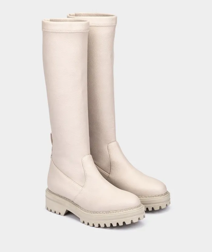 Pedro Miralles Boots JOSSELIN Ciervo Strech Crema 8211 Woman Pedro Miralles Boots JOSSELIN Ciervo Strech Crema 8211 Woman