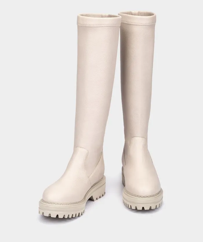 Pedro Miralles Boots JOSSELIN Ciervo Strech Crema 8211 Woman Pedro Miralles Boots JOSSELIN Ciervo Strech Crema 8211 Woman