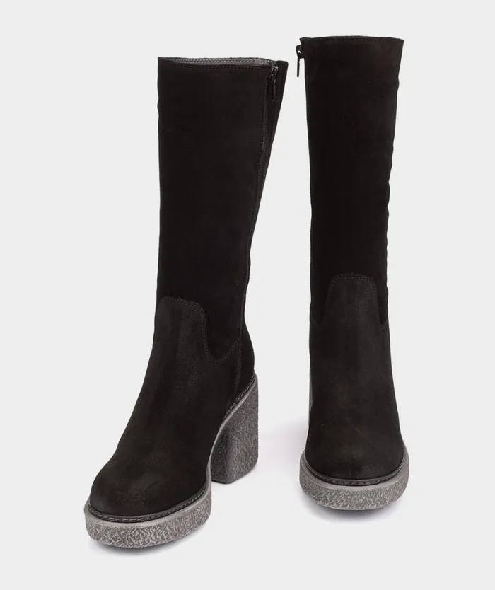 Pedro Miralles Boots NIZA Velour Negro 8211 Woman Pedro Miralles Boots NIZA Velour Negro 8211 Woman