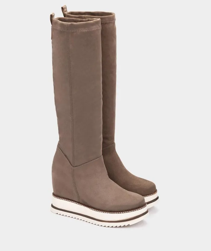 Pedro Miralles Boots REINE Ante Strech Taupe 8211 Woman Pedro Miralles Boots REINE Ante Strech Taupe 8211 Woman