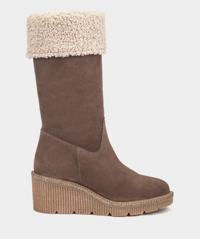 Pedro Miralles Boots TILCARA Velour Fango 8211 Woman