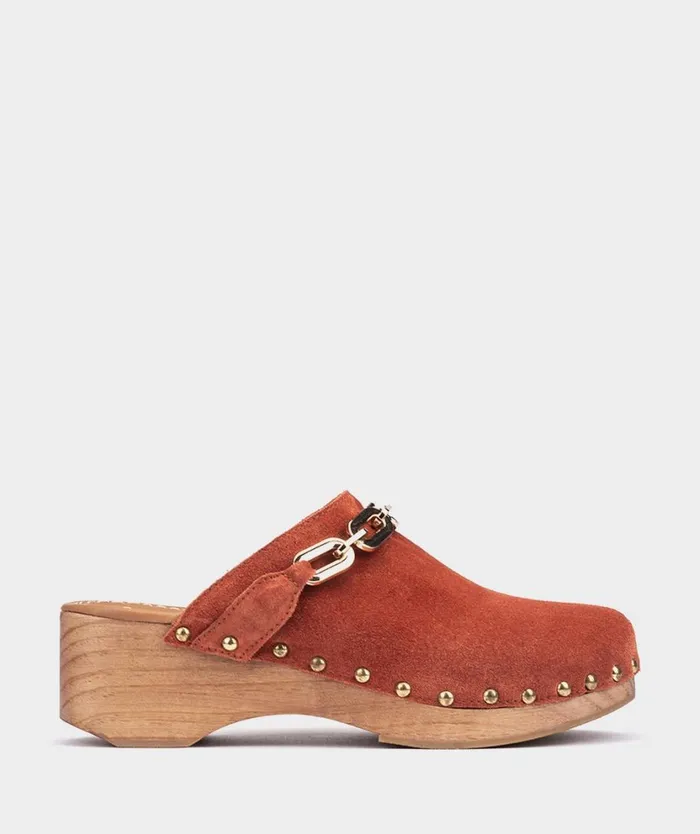 Pedro Miralles Clogs ACRI Velour Rost 8211 Woman