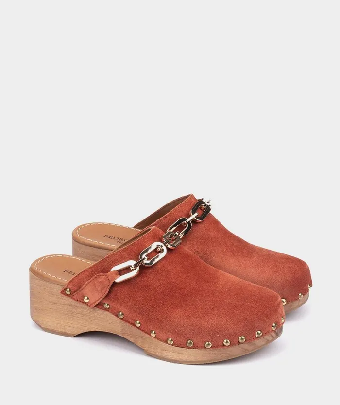 Pedro Miralles Clogs ACRI Velour Rost 8211 Woman Pedro Miralles Clogs ACRI Velour Rost 8211 Woman