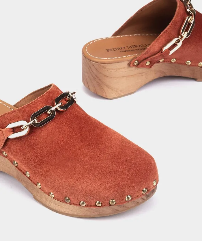 Pedro Miralles Clogs ACRI Velour Rost 8211 Woman Pedro Miralles Clogs ACRI Velour Rost 8211 Woman