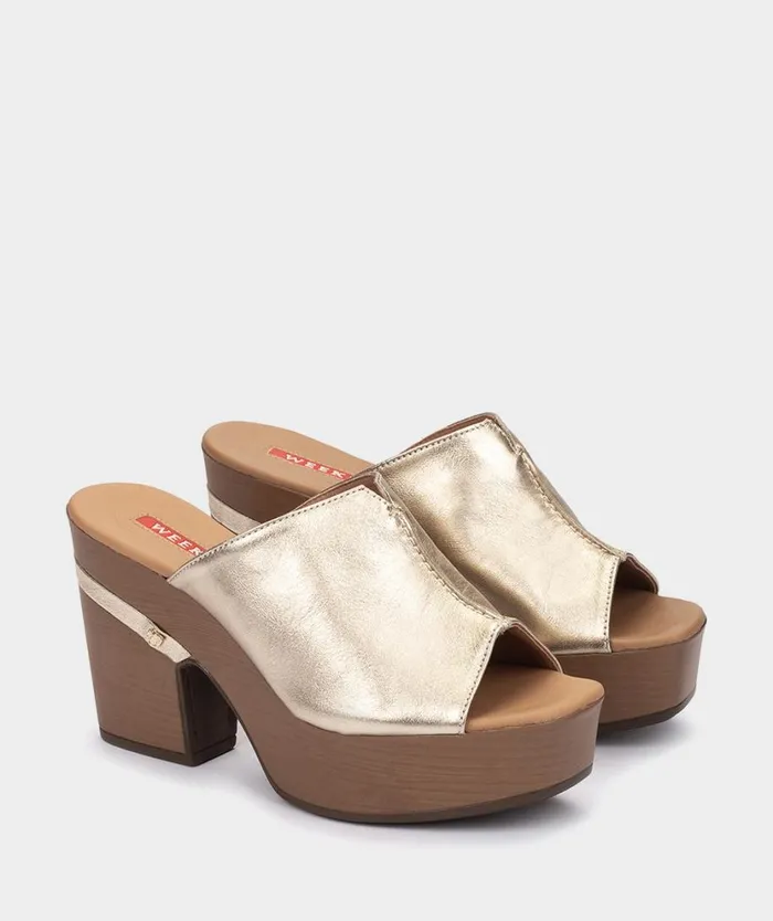 Pedro Miralles Clogs BENEVENTO Napa Metal Platino 8211 Woman Pedro Miralles Clogs BENEVENTO Napa Metal Platino 8211 Woman