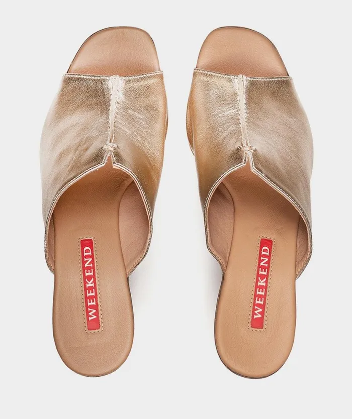 Pedro Miralles Clogs BENEVENTO Napa Metal Platino 8211 Woman Pedro Miralles Clogs BENEVENTO Napa Metal Platino 8211 Woman