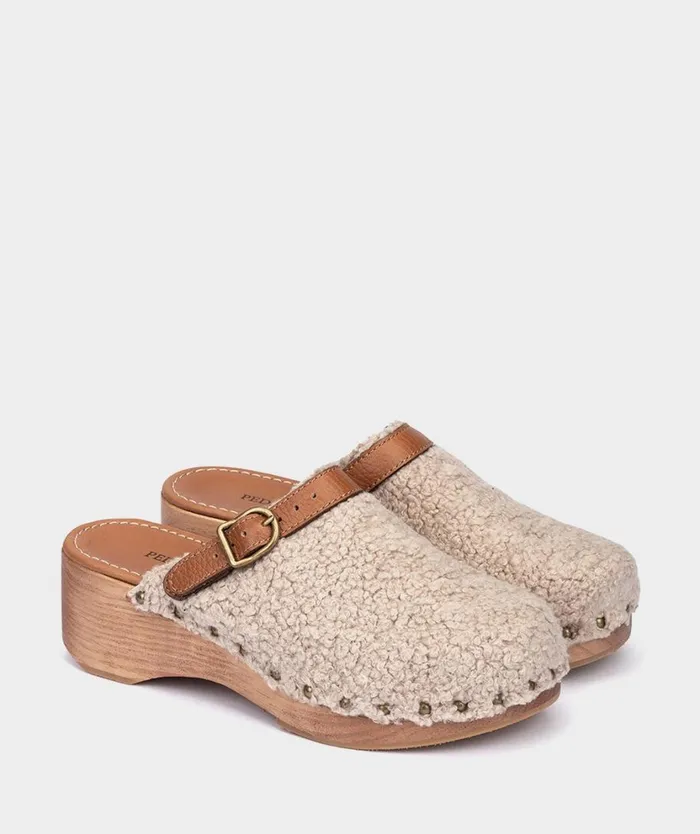 Pedro Miralles Clogs BERLN Pecorino Crudo 8211 Woman Pedro Miralles Clogs BERLN Pecorino Crudo 8211 Woman