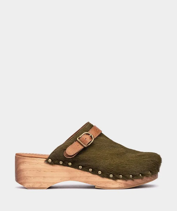 Pedro Miralles Clogs BERLN Pony Kaki 8211 Woman