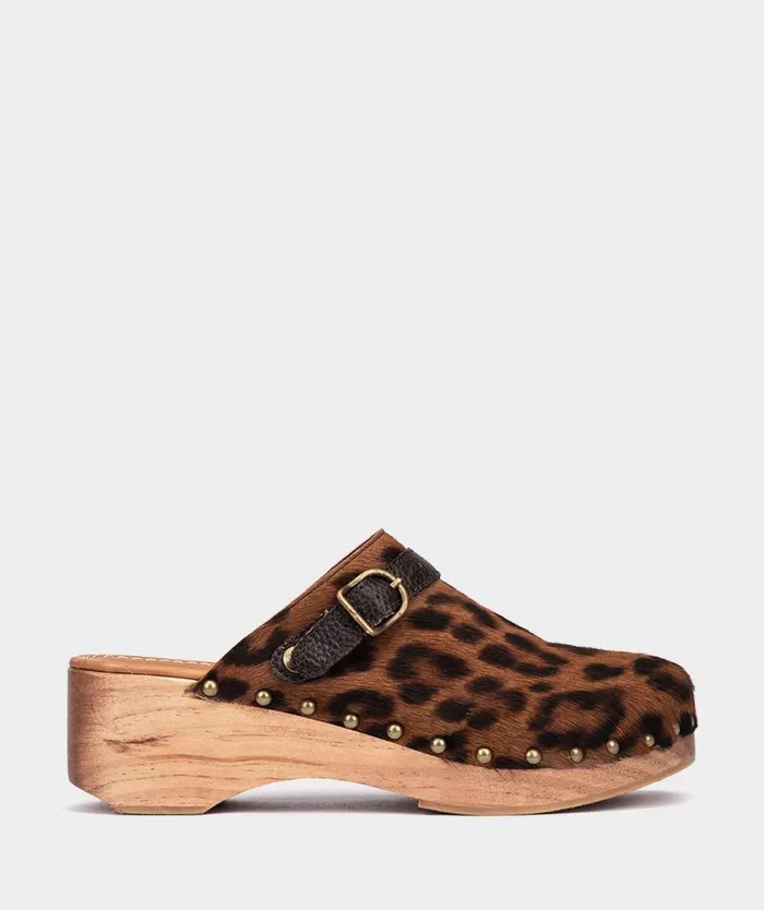 Pedro Miralles Clogs BERLN Pony Leopardo 8211 Woman