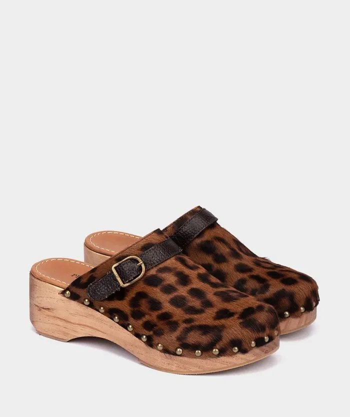 Pedro Miralles Clogs BERLN Pony Leopardo 8211 Woman Pedro Miralles Clogs BERLN Pony Leopardo 8211 Woman