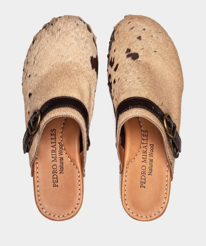 Pedro Miralles Clogs BERLN Pony Vaca 8211 Woman Pedro Miralles Clogs BERLN Pony Vaca 8211 Woman